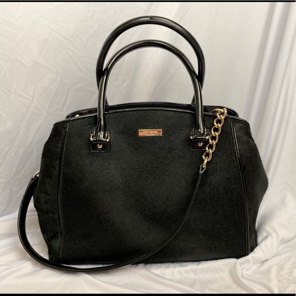 Kate Spade Black Cowhide Handbag
